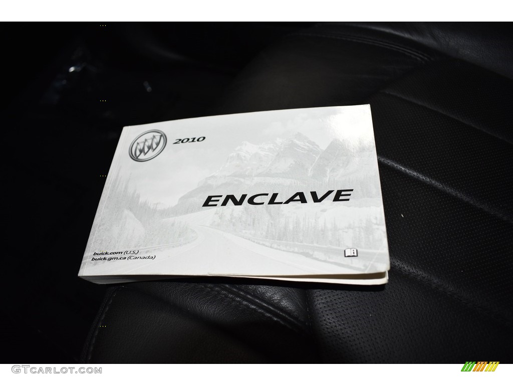 2010 Enclave CXL AWD - Carbon Black Metallic / Ebony/Ebony photo #18