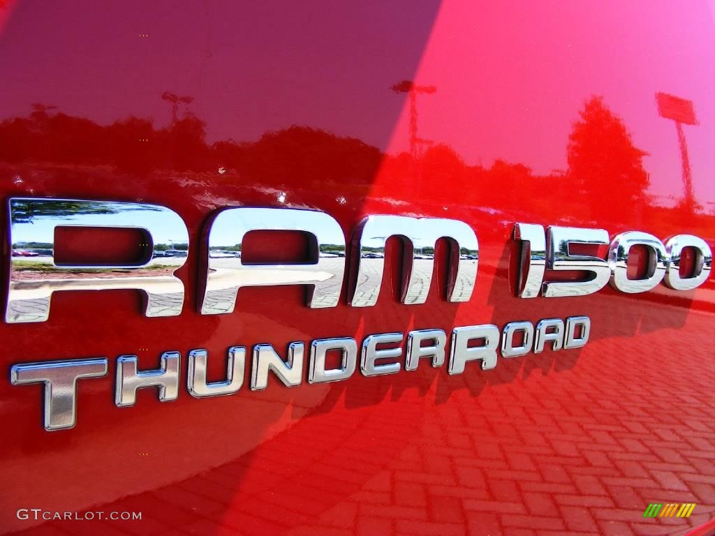 2007 Ram 1500 Thunder Road Quad Cab - Flame Red / Medium Slate Gray photo #11