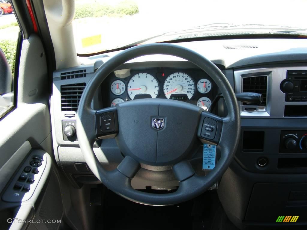 2007 Ram 1500 Thunder Road Quad Cab - Flame Red / Medium Slate Gray photo #26