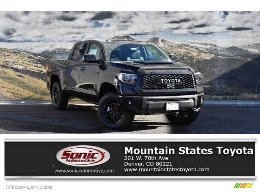 2019 Tundra TRD Pro CrewMax 4x4 - Midnight Black Metallic / Black photo #1