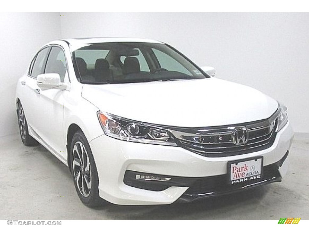 2017 Accord EX-L V6 Sedan - White Orchid Pearl / Ivory photo #5