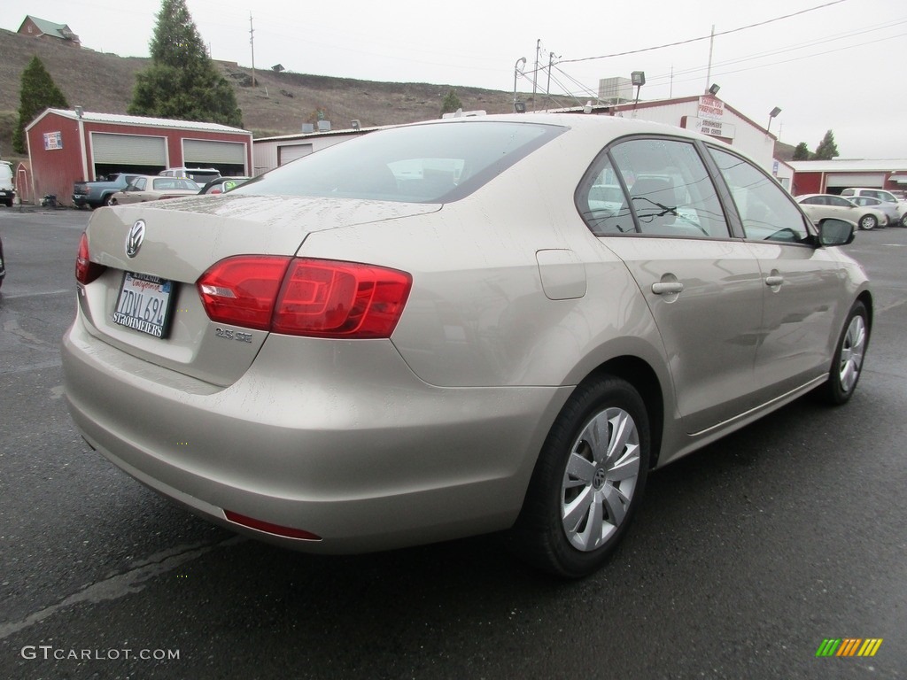 2012 Jetta SE Sedan - Toffee Brown Metallic / Titan Black photo #7