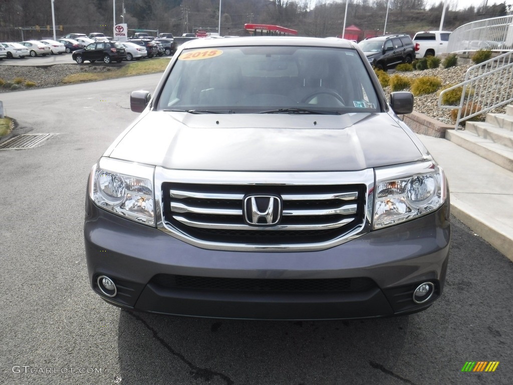2015 Pilot EX-L 4WD - Modern Steel Metallic / Gray photo #5