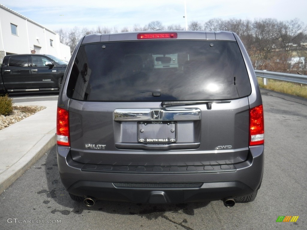 2015 Pilot EX-L 4WD - Modern Steel Metallic / Gray photo #8