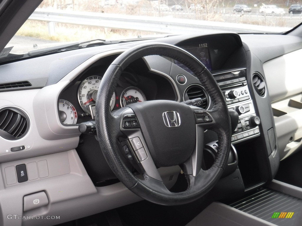 2015 Pilot EX-L 4WD - Modern Steel Metallic / Gray photo #12