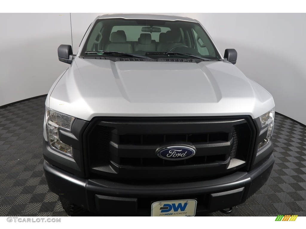 2016 F150 XL SuperCrew 4x4 - Ingot Silver / Medium Earth Gray photo #5