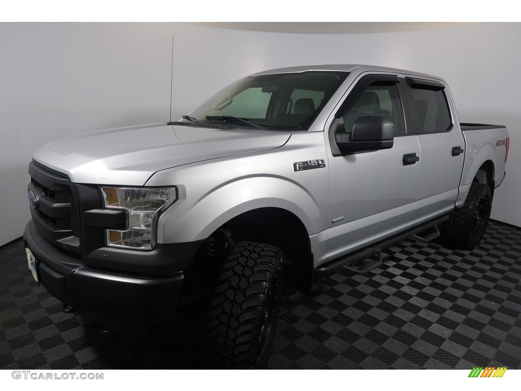 2016 F150 XL SuperCrew 4x4 - Ingot Silver / Medium Earth Gray photo #6