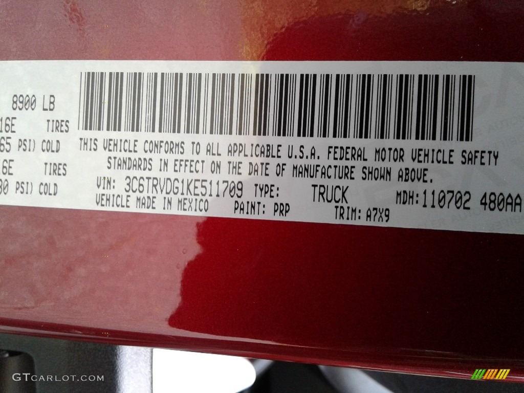 2019 ProMaster Color Code PRP for Deep Cherry Red Crystal Pearl Photo #131042493