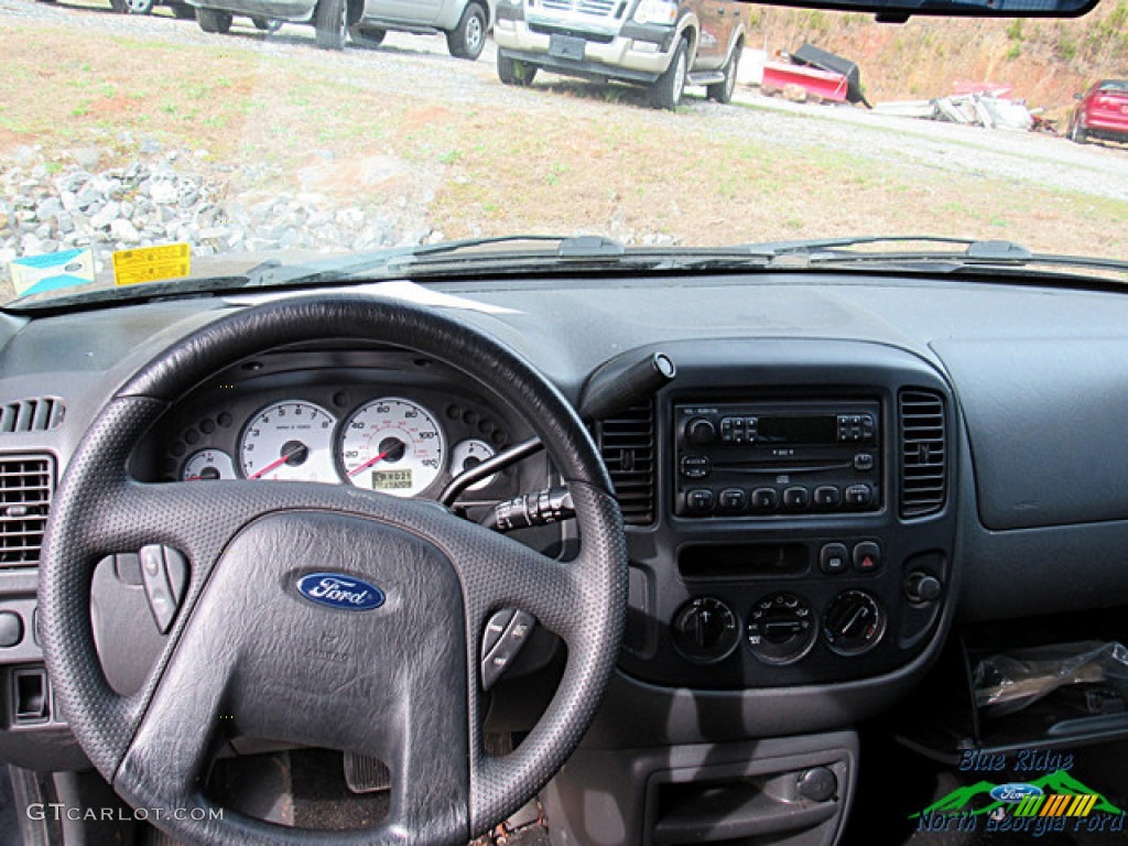 2004 Escape XLS V6 - True Blue Metallic / Medium/Dark Flint photo #7