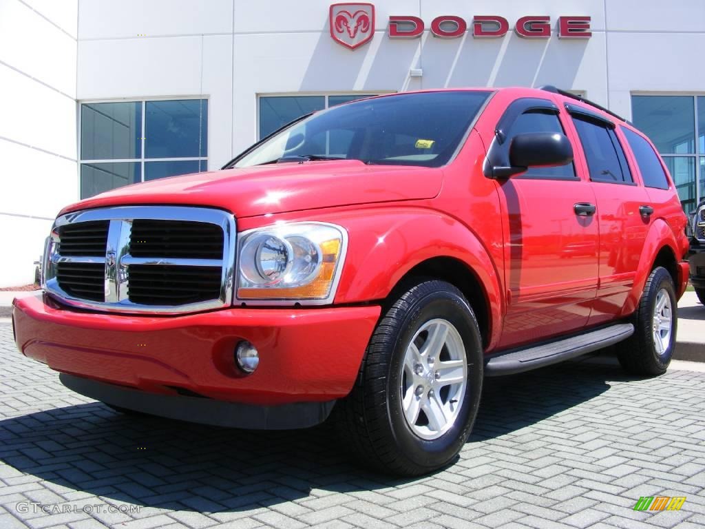 2005 Durango SLT 4x4 - Flame Red / Medium Slate Gray photo #1