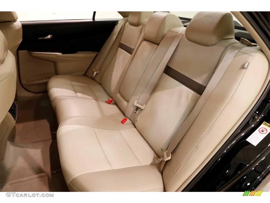 2013 Camry XLE V6 - Attitude Black Metallic / Ivory photo #23