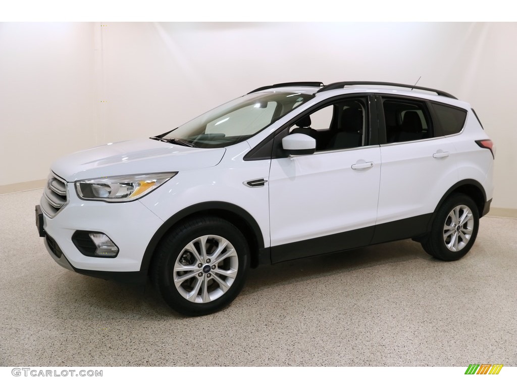 2018 Escape SE 4WD - Oxford White / Charcoal Black photo #3