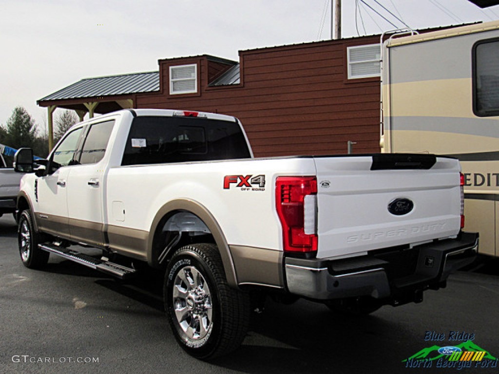 2019 F250 Super Duty XLT Crew Cab 4x4 - White Platinum / Black photo #3