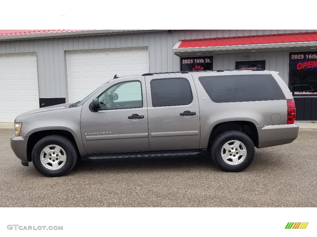 2007 Suburban 1500 LS 4x4 - Silver Birch Metallic / Light Titanium/Dark Titanium photo #2