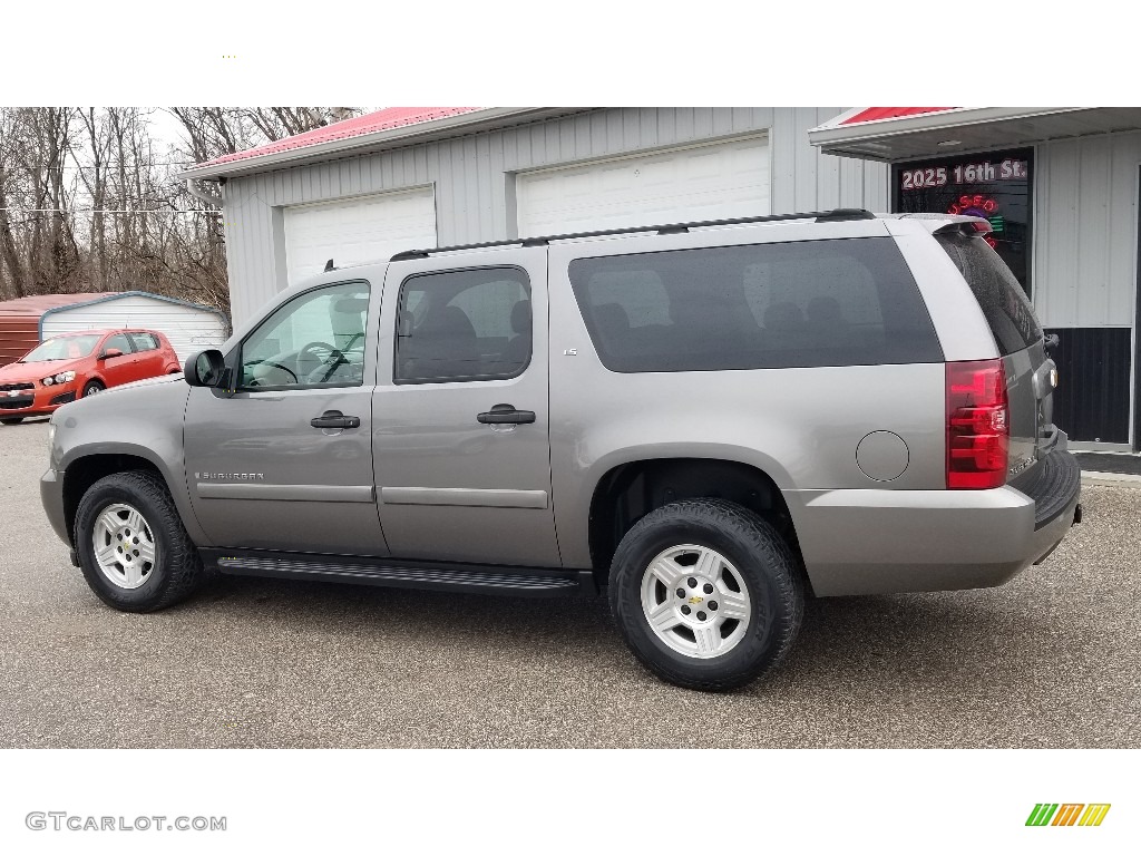 2007 Suburban 1500 LS 4x4 - Silver Birch Metallic / Light Titanium/Dark Titanium photo #3