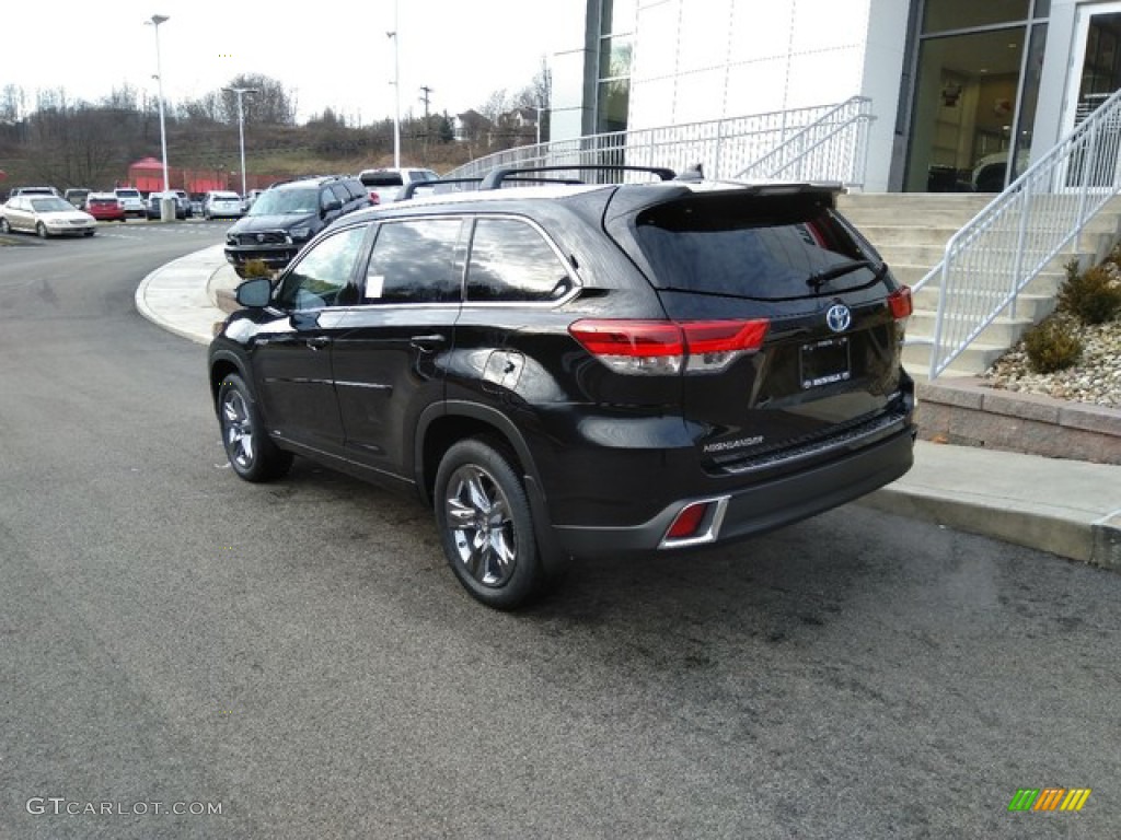 2019 Highlander Hybrid Limited AWD - Midnight Black Metallic / Almond photo #3