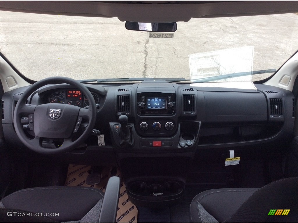 2019 Ram ProMaster 2500 High Roof Cargo Van Black Dashboard Photo #131049524