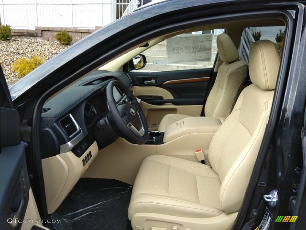 2019 Highlander Hybrid Limited AWD - Midnight Black Metallic / Almond photo #11