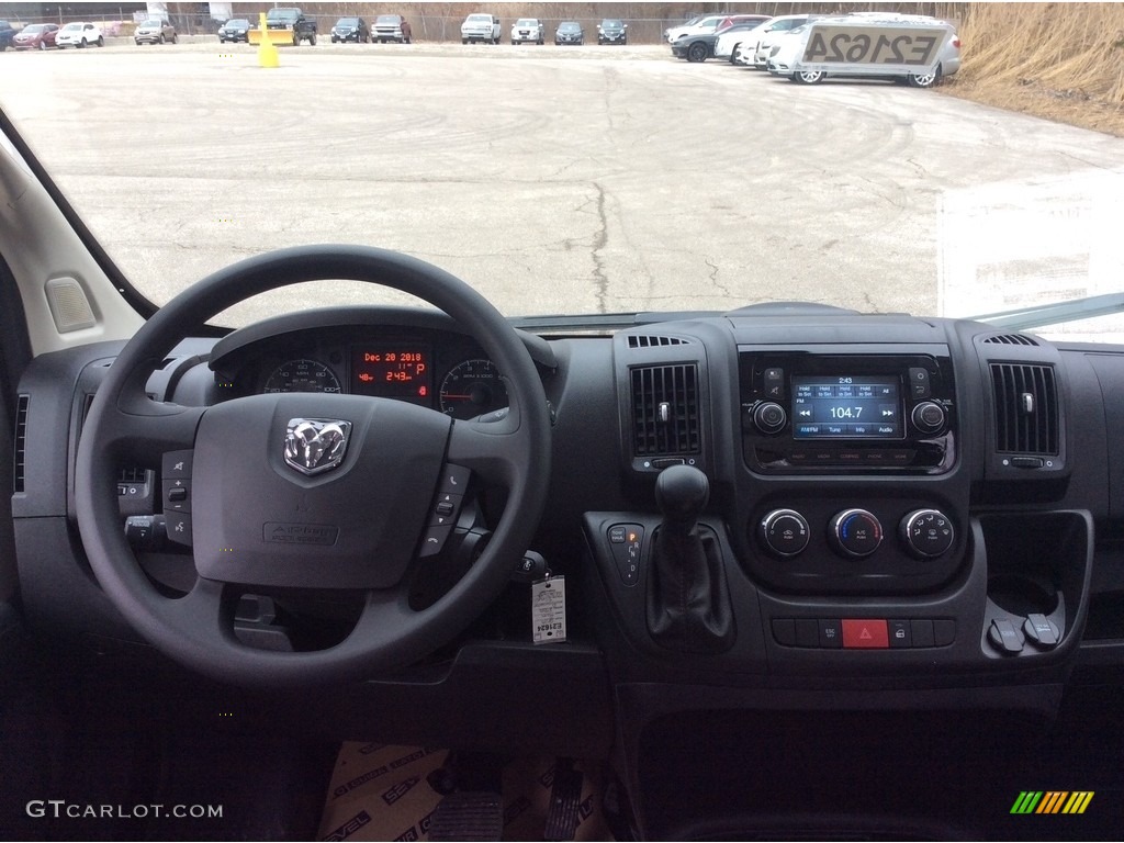 2019 Ram ProMaster 2500 High Roof Cargo Van Black Dashboard Photo #131049548