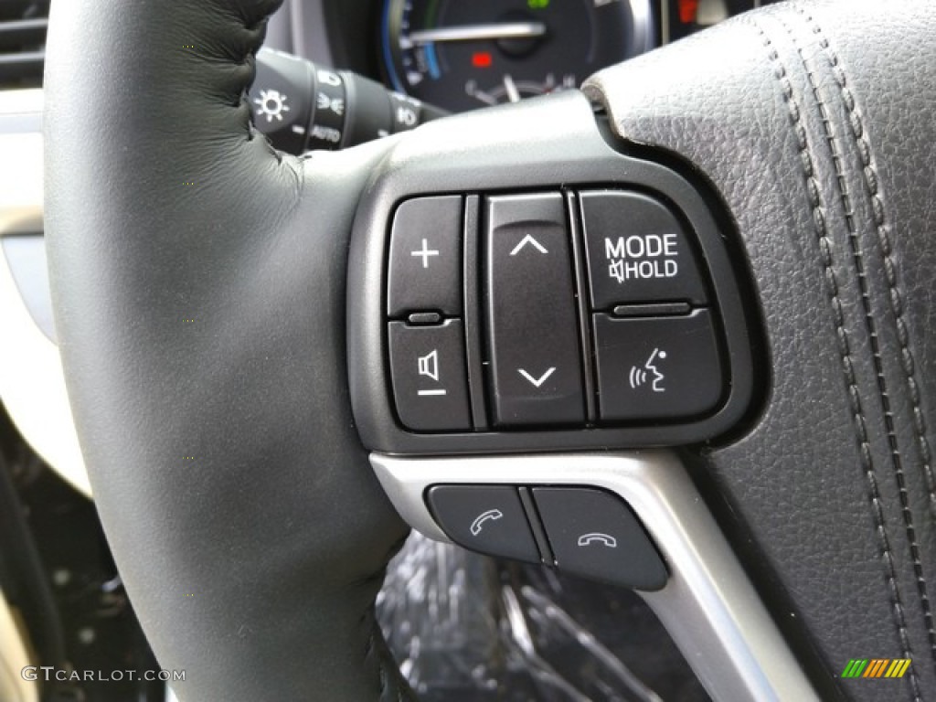 2019 Toyota Highlander Hybrid Limited AWD Almond Steering Wheel Photo #131049761