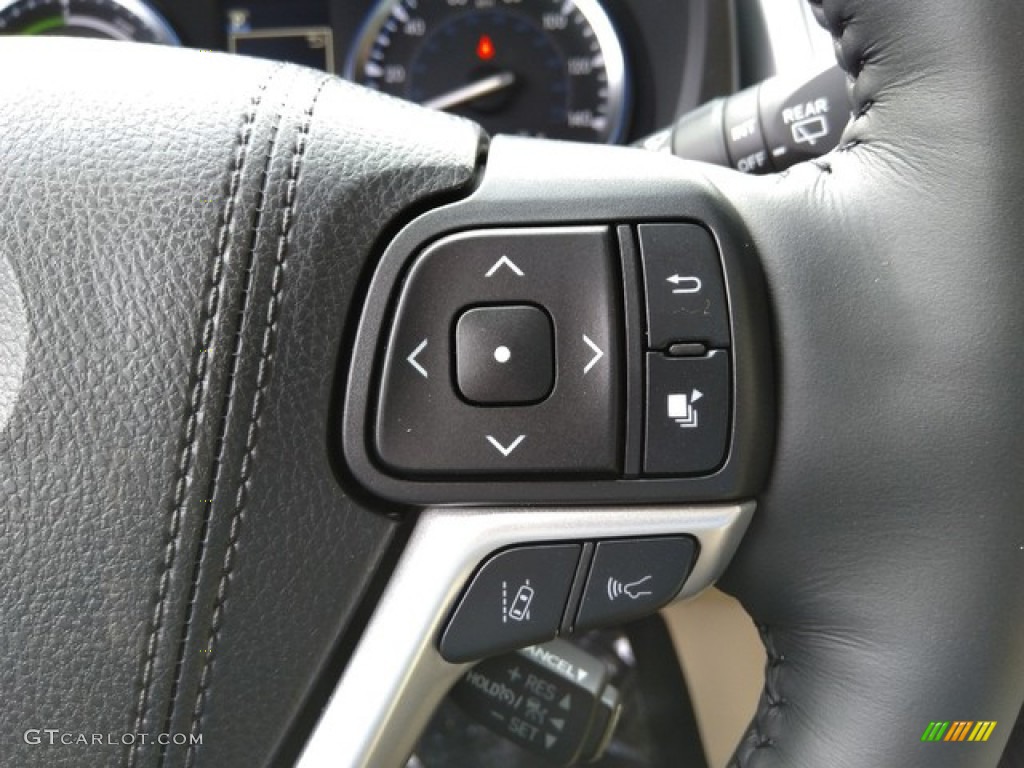 2019 Toyota Highlander Hybrid Limited AWD Almond Steering Wheel Photo #131049812