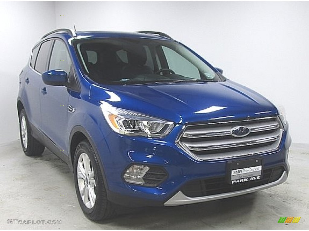 2018 Escape SEL 4WD - Blue Metallic / Charcoal Black photo #7