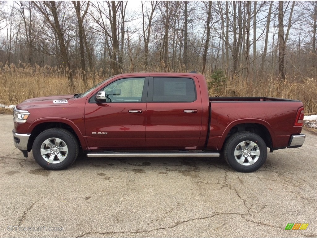 2019 1500 Laramie Crew Cab 4x4 - Delmonico Red Pearl / Black photo #3