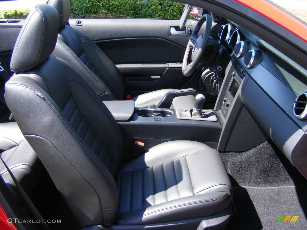 Black/Black Interior 2009 Ford Mustang Shelby GT500 Convertible Photo #13105208