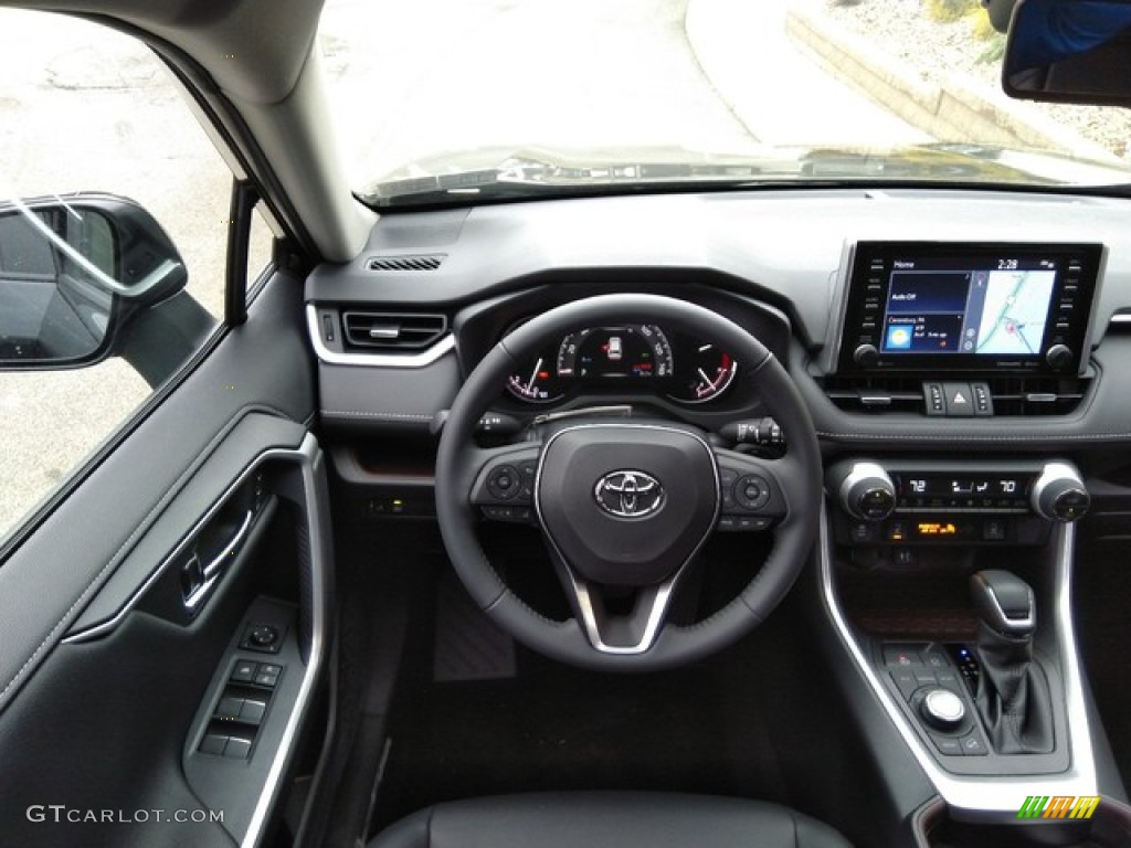 2019 Toyota RAV4 Limited AWD Black Dashboard Photo #131054546