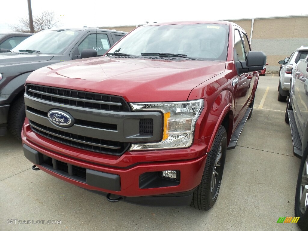 2018 F150 XLT SuperCrew 4x4 - Ruby Red / Black photo #1