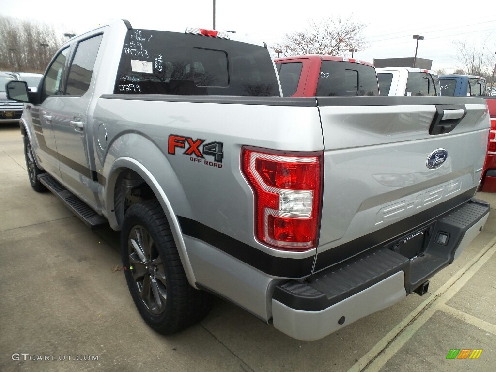 2018 F150 XLT SuperCrew 4x4 - Ingot Silver / Special Edition Black/Red photo #3