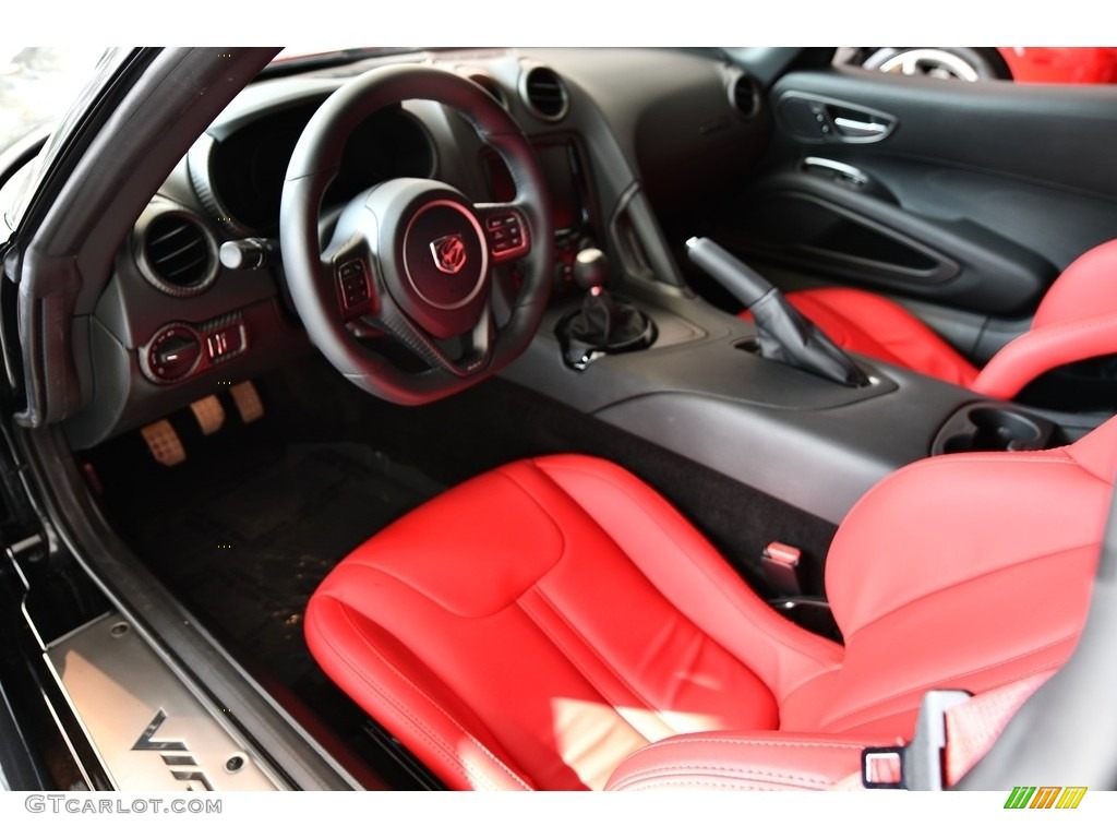 Black Interior 2014 Dodge SRT Viper Coupe Photo #131056613