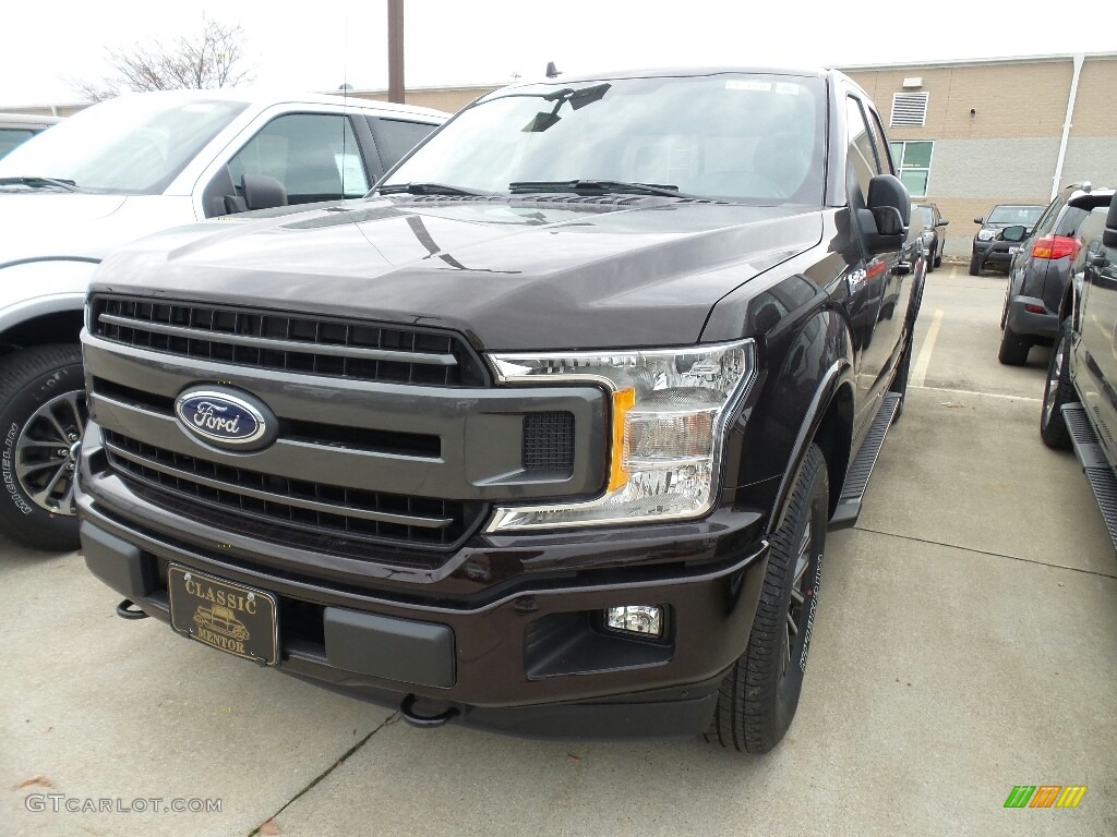 2018 F150 XL SuperCab 4x4 - Magma Red / Black photo #1