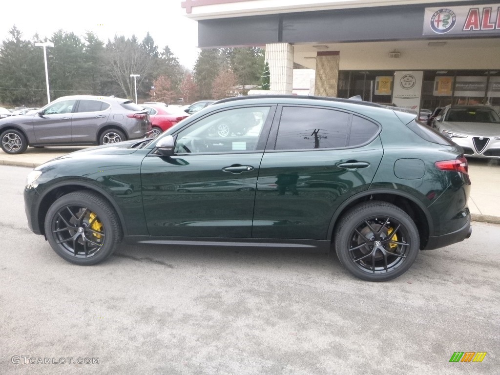 2019 Stelvio AWD - Verde Visconti (Green) Metallic / Black photo #4