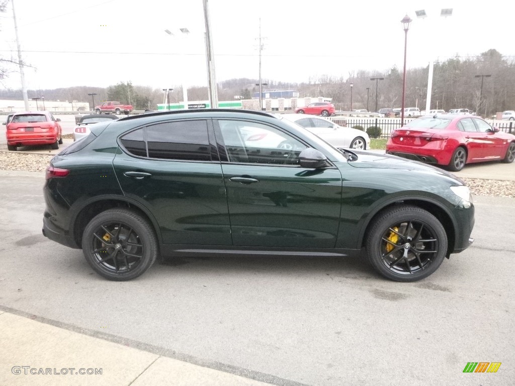2019 Stelvio AWD - Verde Visconti (Green) Metallic / Black photo #10