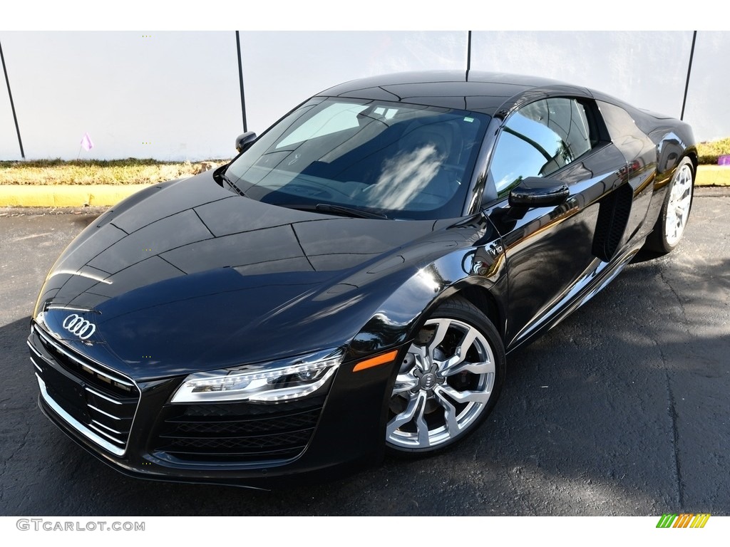 Panther Black Crystal 2014 Audi R8 Coupe V10 Exterior Photo #131056961