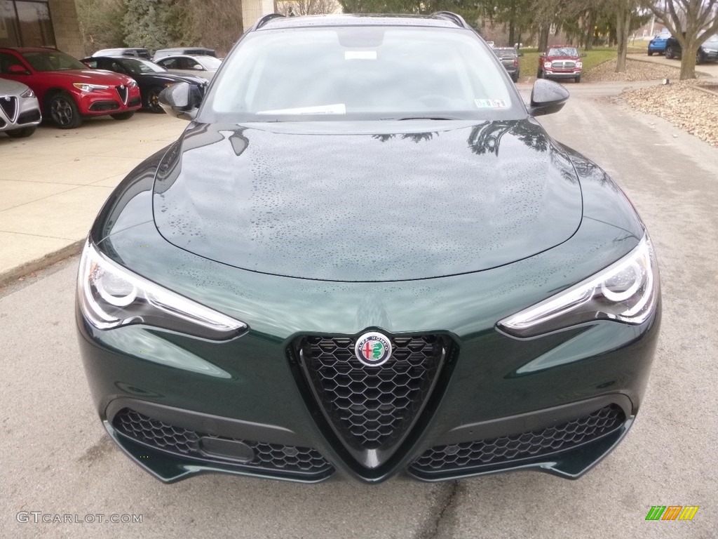 2019 Stelvio AWD - Verde Visconti (Green) Metallic / Black photo #13