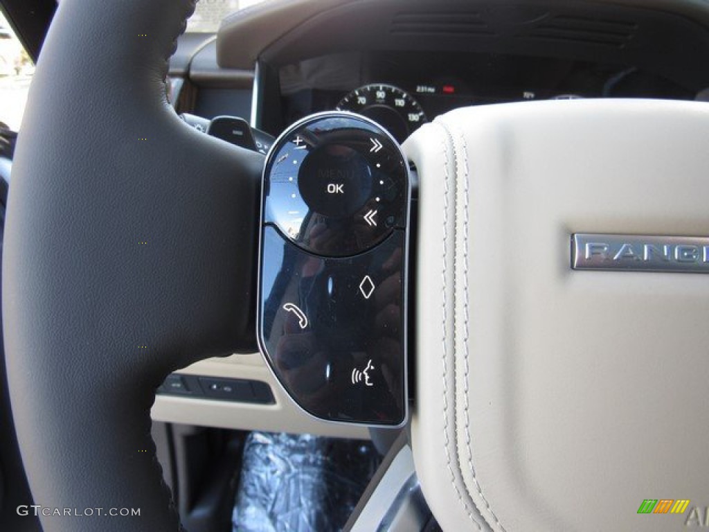 2019 Land Rover Range Rover Supercharged Espresso/Almond Steering Wheel Photo #131057189
