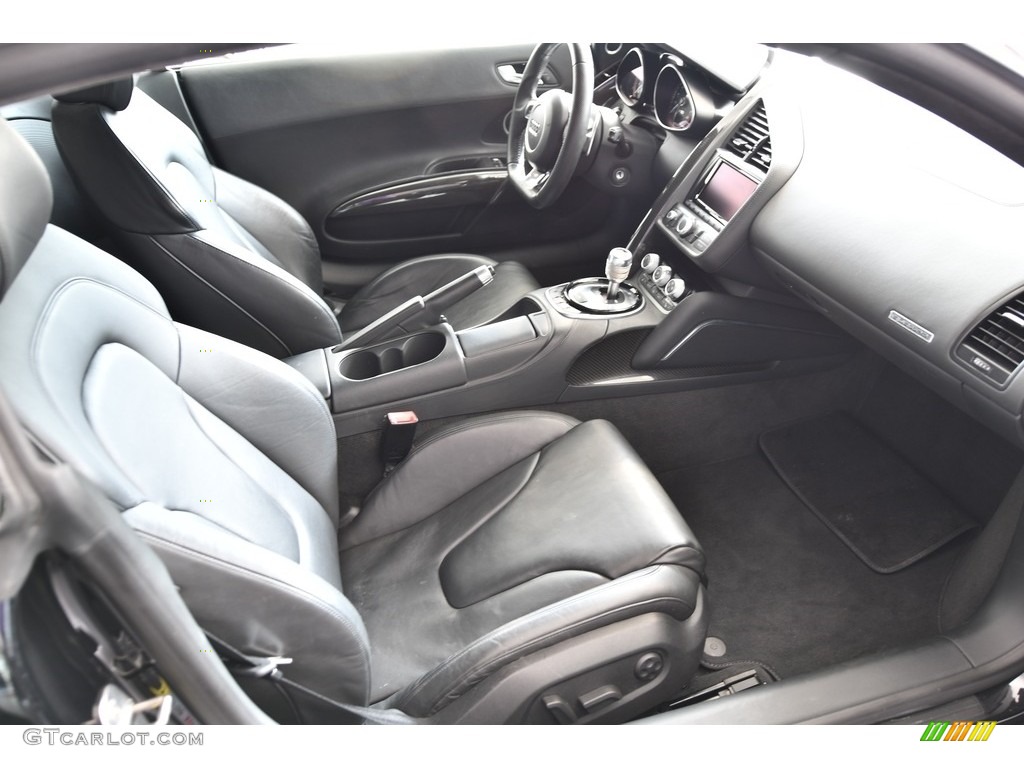 Black Interior 2014 Audi R8 Coupe V10 Photo #131057444