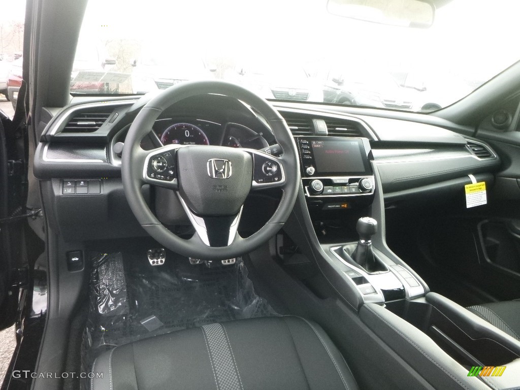2019 Honda Civic Sport Sedan Black Dashboard Photo #131061365
