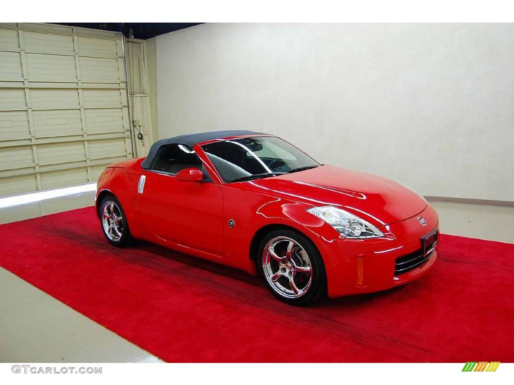 2008 350Z Enthusiast Roadster - Nogaro Red / Carbon photo #1