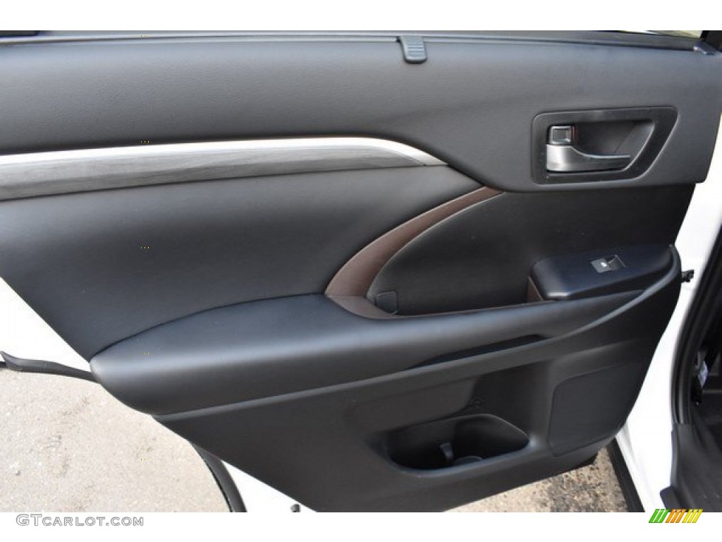 2019 Toyota Highlander Hybrid Limited AWD Black Door Panel Photo #131062031