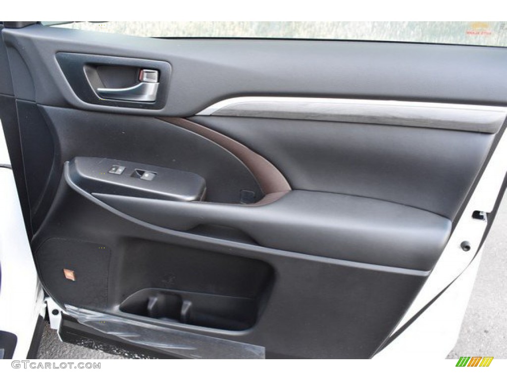 2019 Toyota Highlander Hybrid Limited AWD Black Door Panel Photo #131062049