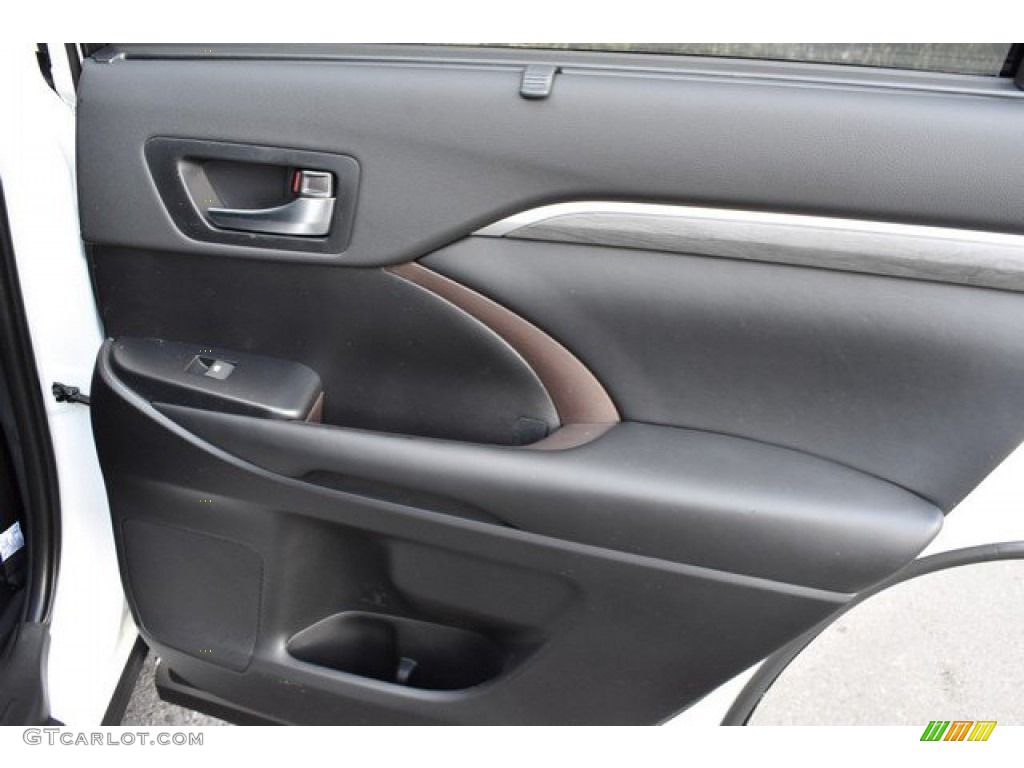 2019 Toyota Highlander Hybrid Limited AWD Black Door Panel Photo #131062070