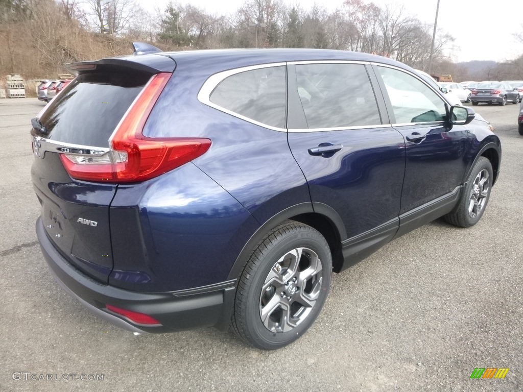 2019 CR-V EX AWD - Obsidian Blue Pearl / Gray photo #4
