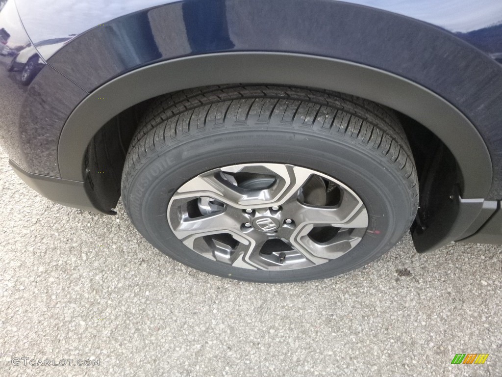 2019 CR-V EX AWD - Obsidian Blue Pearl / Gray photo #7