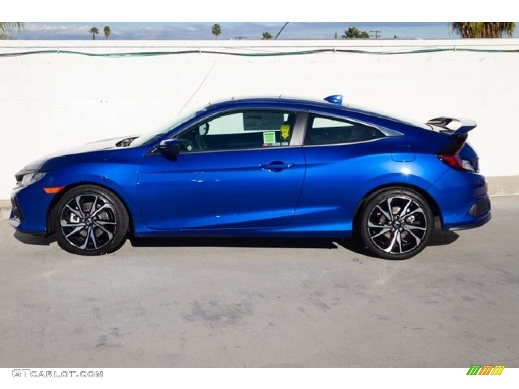 Agean Blue Metallic 2019 Honda Civic Si Coupe Exterior Photo #131064152