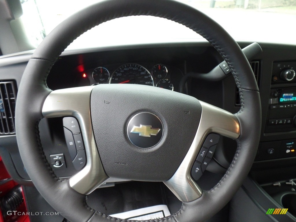 2019 Chevrolet Express 2500 Cargo Extended WT Medium Pewter Steering Wheel Photo #131064761
