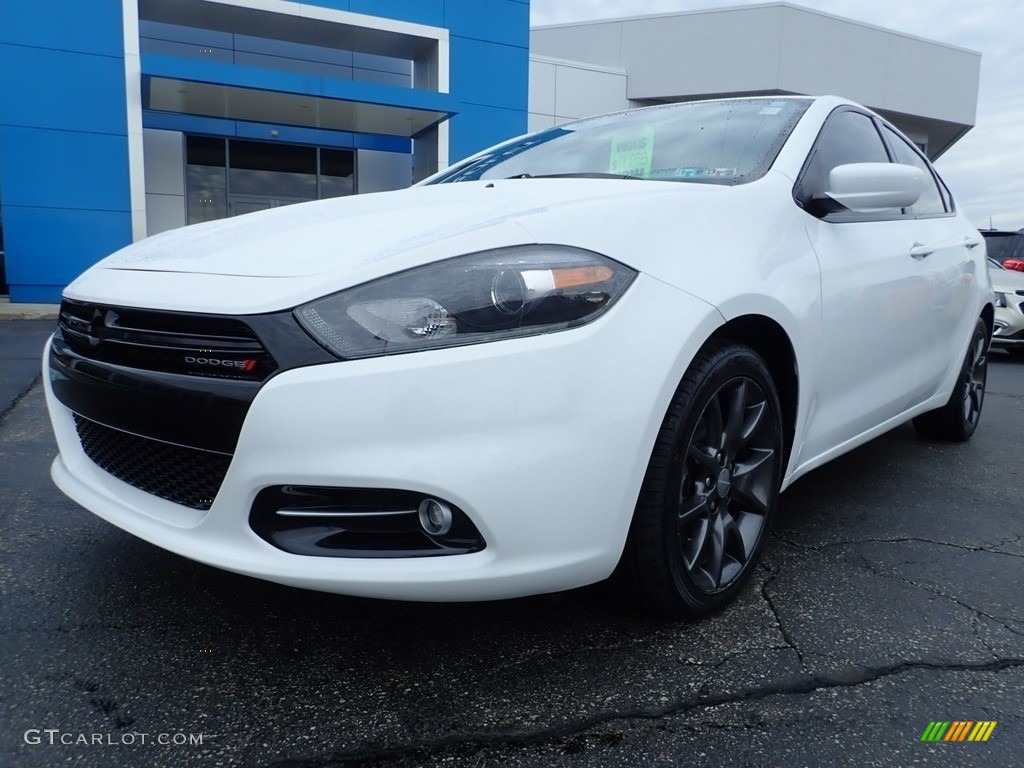 2015 Dart SXT - Bright White / Black/Light Tungsten Accent Stitching photo #2