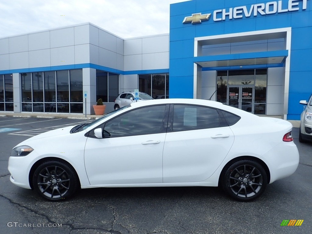 2015 Dart SXT - Bright White / Black/Light Tungsten Accent Stitching photo #3